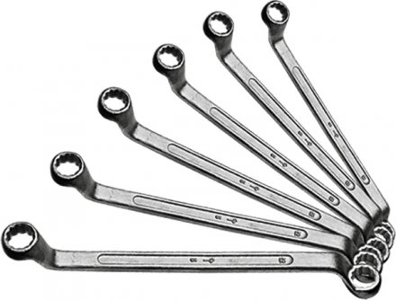 Набор ключей накидных 6–17 мм 6 шт. хромированные SPARTA 153305 купить в Екатеринбурге