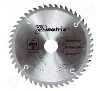 Пильный диск по дереву 160 х 20мм 48 зуба + кольцо 16/20  MATRIX  Professional 73212 купить в Екатеринбурге