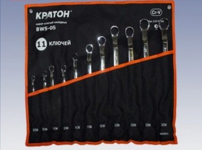 Набор ключей накидных Кратон BWS-05 11 пр. 2 27 02 005 купить в Екатеринбурге