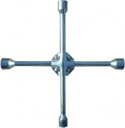 Ключ-крест баллонный 17 х 19 х 21 х 22 мм усиленный толщина 16 мм MATRIX PROFESSIONAL 14244