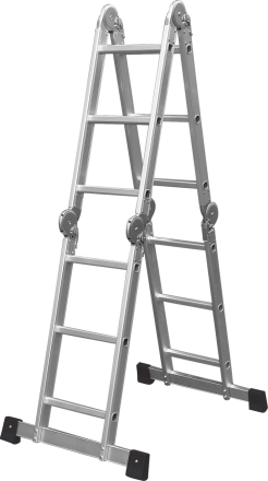 Лестница алюминиевая четырехсекционная 4х3 ступени Кратон 2 14 06 003 купить в Екатеринбурге