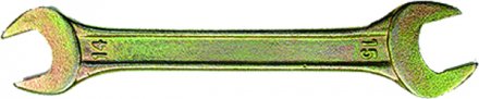 Ключ рожковый 8 х 9 мм желтый цинк СИБРТЕХ 14302 купить в Екатеринбурге