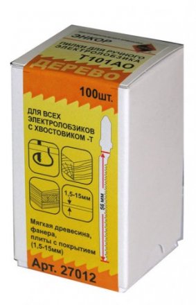 Пилка для электролобзика T101 AO HCS 1шт/100 Энкор 27012 купить в Екатеринбурге