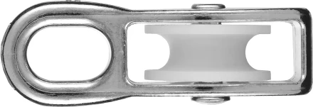 Блок ЗУБР &quot;МАСТЕР&quot; одинарный, оцинкованный, нейлоновый шкив, 6x20мм, 1 шт 304586-20 купить в Екатеринбурге