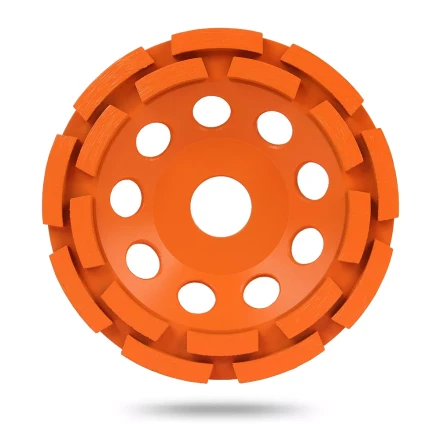 Двурядная алмазная шлифовальная чашка MESSER B/S по бетону и граниту купить в Екатеринбурге