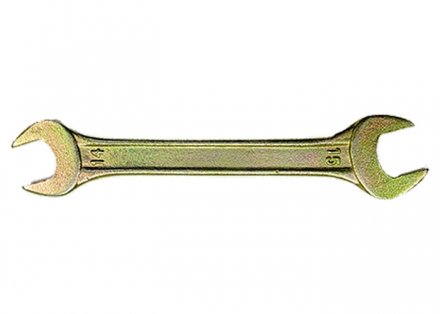 Ключ рожковый 30 х 32 мм желтый цинк СИБРТЕХ купить в Екатеринбурге