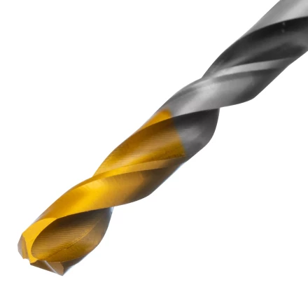 Сверло спиральное по металлу Denzel 7,0 x 109мм, Р6М5, Golden Tip, многогранная заточка 718280 купить в Екатеринбурге