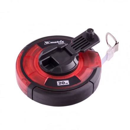 Рулетка геодезическая 20 м х 12,5 мм закрытый корпус стальная лента односторонняя шкала Pro Matrix 31280 купить в Екатеринбурге