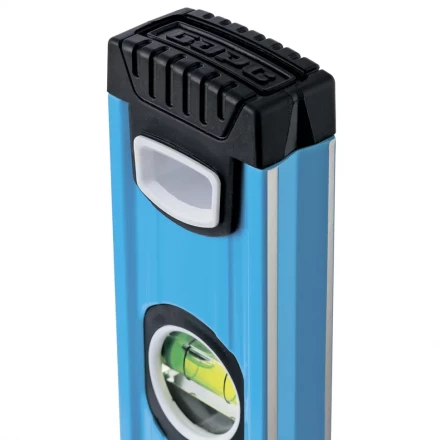 Уровень алюминиевый 1000 мм профиль 1.6 мм фрезерованный ударопрочные заглушки 3 глазка БАРС 34426 купить в Екатеринбурге