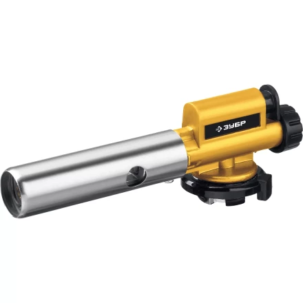 ЗУБР ГПМ-800, 1300°C, цельнометаллическая, газовая горелка с пьезоподжигом на баллон с цанговым соединением, Профессионал (55550) купить в Екатеринбурге