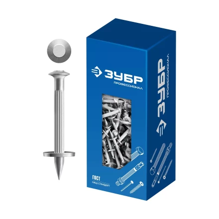 ЗУБР ДГМ, 30 x 4.5 мм, цинк, 1 кг, монтажный дюбель-гвоздь , Профессионал (3063-45-30-1) купить в Екатеринбурге