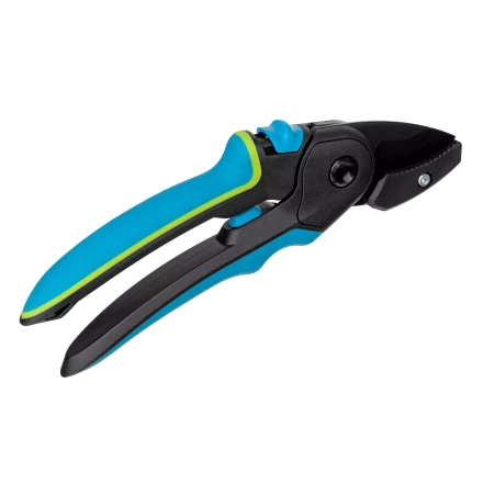 Секатор с наковальней Palisad, 220 мм, регулировка захвата, трехкомпонентные рукоятки, Luxe, 604805 купить в Екатеринбурге