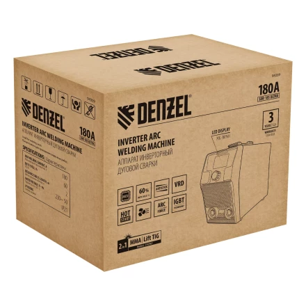 Аппарат инвертор. дуговой сварки Denzel SDR-185 Ultra, 180 А, ПВ 60% 94359 купить в Екатеринбурге