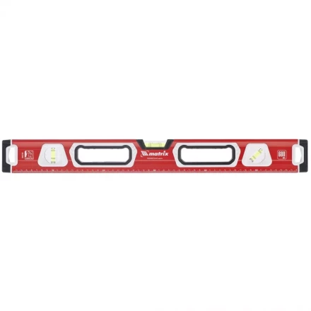 Уровень алюминиевый магнитный 1000 мм с зеркальным глазком MATRIX 2 компонентные рукоятки артикул 34733 купить в Екатеринбурге