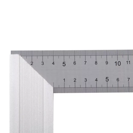 Угольник стальной 250 мм, нержавеющая сталь, градуировка, алюминиевое основание Denzel 32396 купить в Екатеринбурге