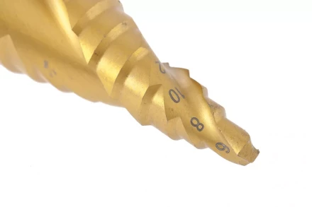 Сверло ступенчатое 6-8-10-12-14-16-18-20-22-24-26-28-30 мм HSS спиральный Профиль шестигранный хвостовик Matrix 72357 купить в Екатеринбурге