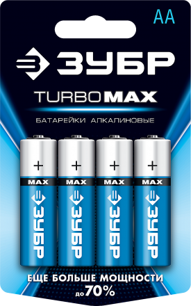 Батарейки TURBO MAX алкалиновые AA 15В серия Без серии купить в Екатеринбурге