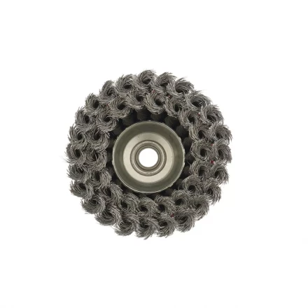 Щетка для УШМ 125 мм М14 &quot;чашка&quot; двухрядная крученая проволока 0,35 мм MTX 74678 купить в Екатеринбурге