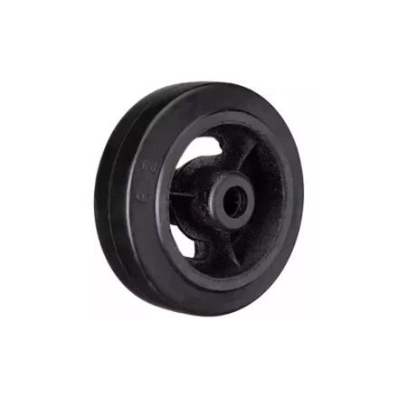 Колесо большегрузное неповоротное D 46 100 мм чугунное обрезиненное 1024867 купить в Екатеринбурге