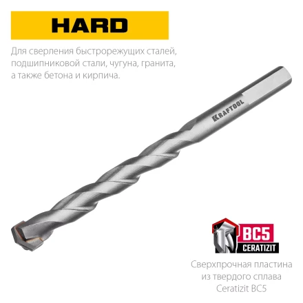 Cверла специальные по твёрдым материалам HARD 29177-120-10 купить в Екатеринбурге