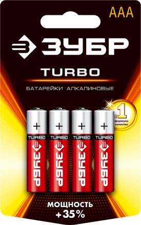 Батарейки TURBO алкалиновые AAA 15В серия Без серии купить в Екатеринбурге