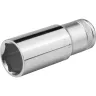 Торцовая головка KRAFTOOL "INDUSTRIE QUALITAT", удлиненная, Cr-V, FLANK, хромосатинированная, 1/2", 22 мм 27807-22_z01 купить в Екатеринбурге