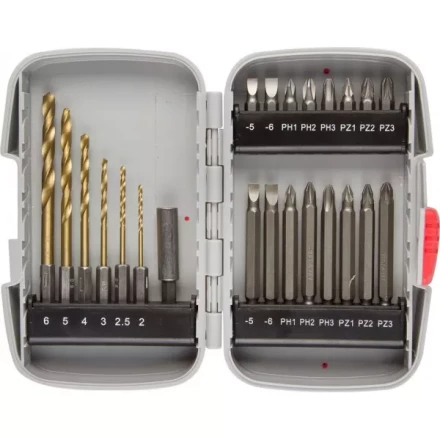 Набор ЗУБР &quot;МАСТЕР&quot;: Насадки для шуруповерта и дрели, биты, биты-сверла, адаптер, 23 предмета 26056-H23 купить в Екатеринбурге