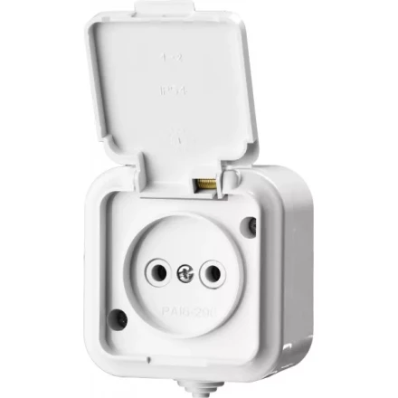 Розетка STAYER &quot;MASTER&quot; &quot;MAXIMA&quot; одноместная, с защитной крышкой, IP54, 10А, 220В 54305-W купить в Екатеринбурге