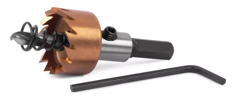 HSS-TiN коронка MESSER  24мм с центр. сверлом и толкающей пружиной для  лист. материала  до 2 мм ц/х купить в Екатеринбурге