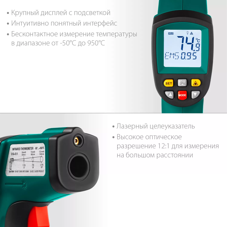 Пирометр инфракрасный TRM-950 45703-950 купить в Екатеринбурге