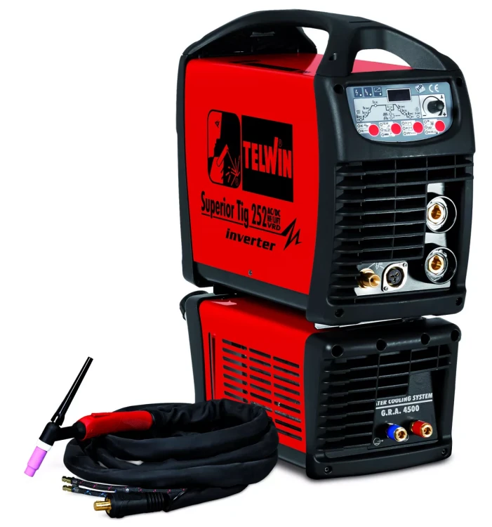 Сварочный аппарат Telwin SUPERIOR TIG 252 AC/DC HF/LIFT VRD AQUA  TIG ACC купить в Екатеринбурге