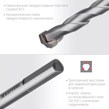 Cверла специальные по твёрдым материалам HARD 29177-160-12 купить в Екатеринбурге