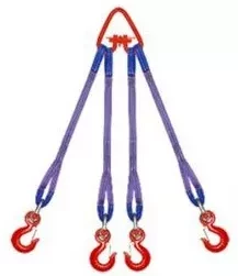 Строп текстильный четырехветвевой 4СТ 12.5 т L=2.5 м SF7 150 мм Звено РТ-3 купить в Екатеринбурге