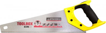 Ножовка многоцелевая (пила) STAYER TOOLBOX 350 мм, 11 TPI, мелкий прямой закаленный зуб, точный рез 2-15091-45 купить в Екатеринбурге