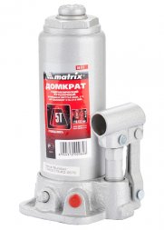 Домкрат гидравлический бутылочный 5 т h подъема 216–413 мм  MATRIX MASTER