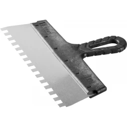 Шпатель ЗУБР &quot;МАСТЕР&quot; ФАСАДНЫЙ, нержавеющее полотно, 300мм, зуб 10х10мм 10078-30-10