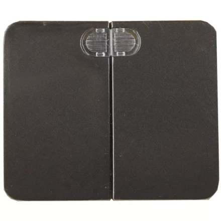 Выключатель СВЕТОЗАР &quot;ГАММА&quot; с подсветкой, двухклавишный, без вставки и рамки, цвет темно-серый металлик, 10A/~250B SV-54135-DM купить в Екатеринбурге