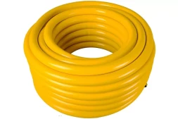 Шланг Вихрь поливочный ПВХ усиленный, пищевой трехслойный армированный 1&quot;, 25м (жёлтый) 73/7/2/34