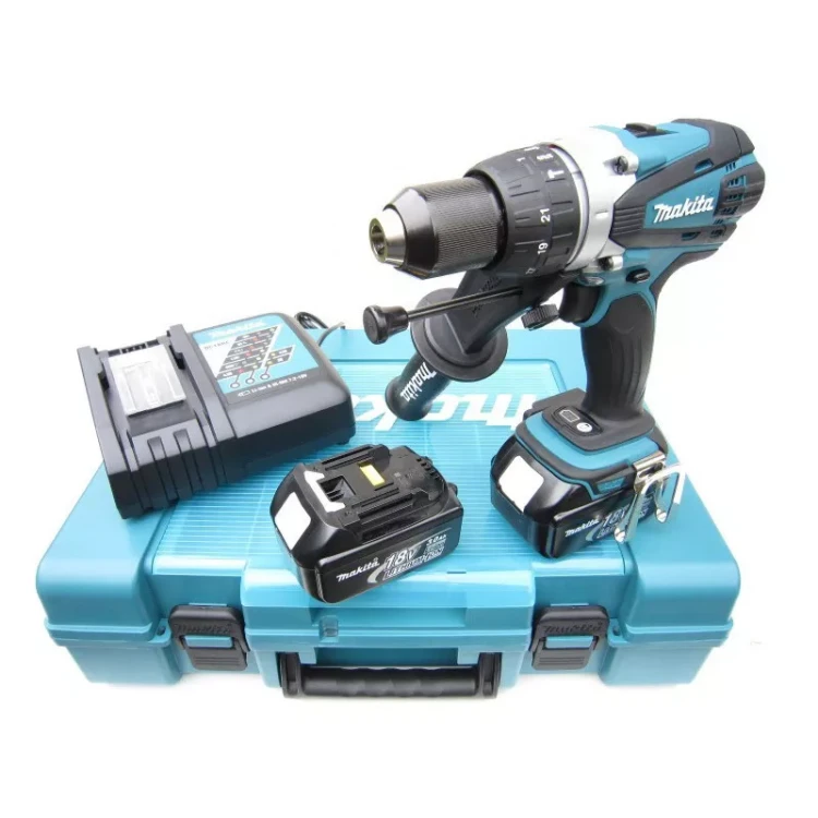Аккумуляторная ударная дрель-шуруповерт Makita DHP458RFE купить в Екатеринбурге