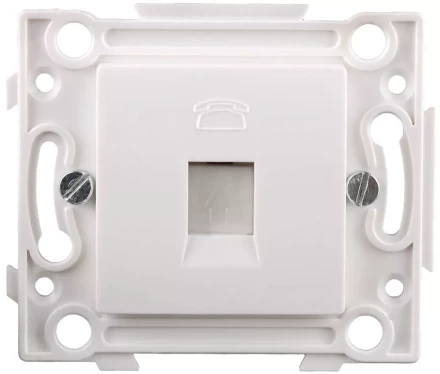 Розетка СВЕТОЗАР телефонная, 1 гнездо SV-55245-1 купить в Екатеринбурге