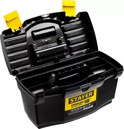 Ящик для инструмента &quot;ORION-16&quot; пластиковый, STAYER 38110-16_z03 купить в Екатеринбурге