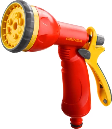 Распылитель GRINDA поливочный пластиковый, тип пистолетный, 8 позиционный 8-427370_z02 купить в Екатеринбурге