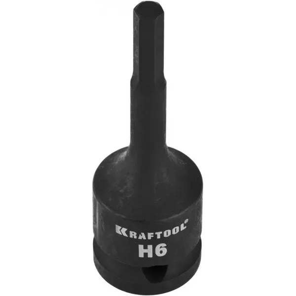 Торцовая головка KRAFTOOL "INDUSTRIE QUALITAT" ударная (1/2"), HEX, Cr-Mo, фосфатированная, H6 27950-06_z01 купить в Екатеринбурге