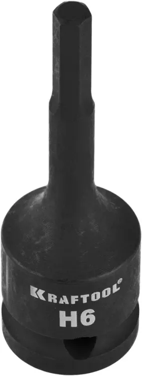 Торцовая головка KRAFTOOL "INDUSTRIE QUALITAT" ударная (1/2"), HEX, Cr-Mo, фосфатированная, H6 27950-06_z01 купить в Екатеринбурге