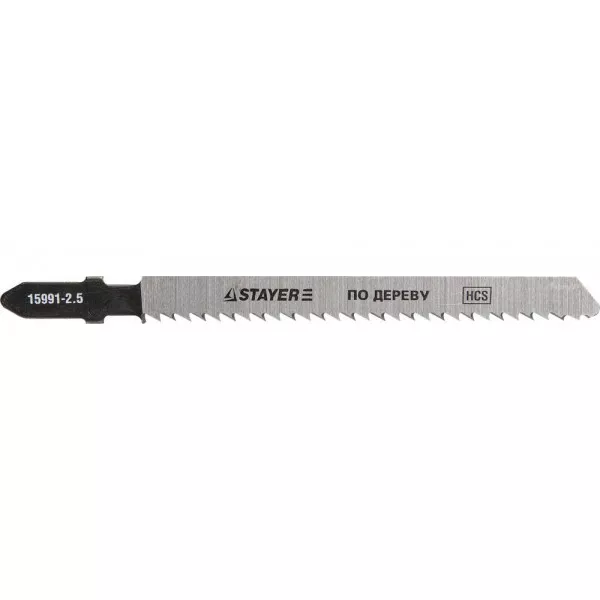 Полотна STAYER "PROFI", T101BR, для эл/лобзика, HCS, по дереву, фанере, ламинату, обратн. рез, EU-хвост., шаг 2,5мм, 75мм, 2шт 15991-2.5_z01 купить в Екатеринбурге