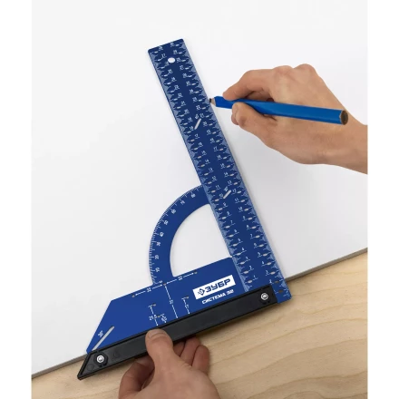 ЗУБР Система-32, разметочный мебельный угольник, Профессионал (34398-30) купить в Екатеринбурге