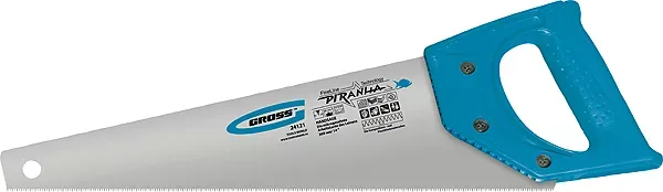Ножовка для работы с ламинатом "PIRANHA",360 мм,15-16 TPI,зуб-2D,каленый зуб,пласт.рук-ка GROSS 24121 купить в Екатеринбурге
