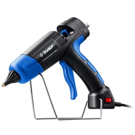 ЗУБР 200, d 11 мм, 20 г/мин, электрический термоклеевой пистолет, Профессионал (06852-11) купить в Екатеринбурге