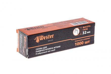 Скобы для степлера WESTER 826-019 32 мм, тип 18GA, 1000 шт. купить в Екатеринбурге