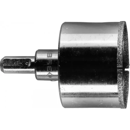 Коронка ЗУБР алмазная в сборе по кафелю, керамике с центрирующим сверлом и имбусовым ключом, зерно 60, 53мм 29850-53 купить в Екатеринбурге